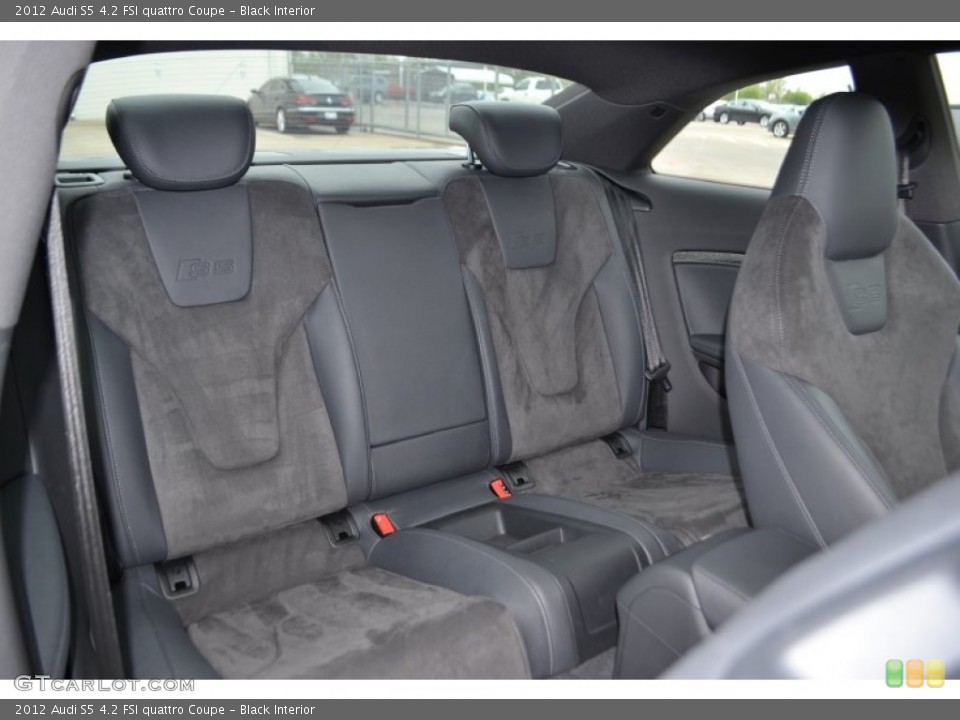 Black Interior Rear Seat for the 2012 Audi S5 4.2 FSI quattro Coupe #79286003