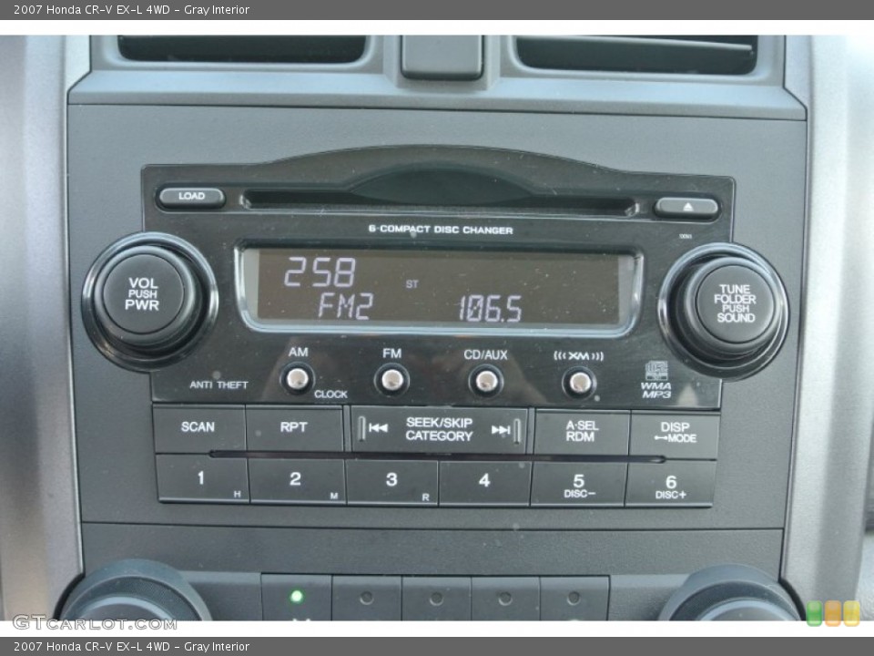 Gray Interior Audio System for the 2007 Honda CR-V EX-L 4WD #79286021