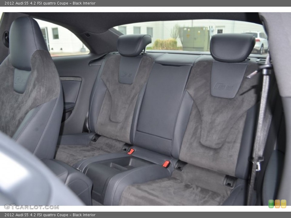 Black Interior Rear Seat for the 2012 Audi S5 4.2 FSI quattro Coupe #79286024