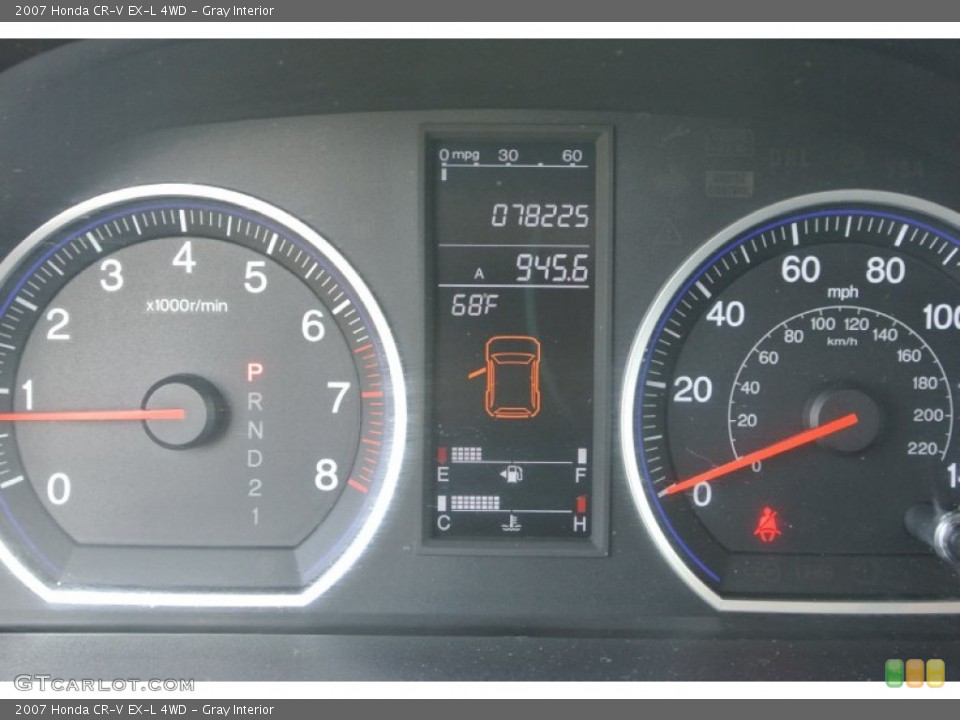 Gray Interior Gauges for the 2007 Honda CR-V EX-L 4WD #79286059