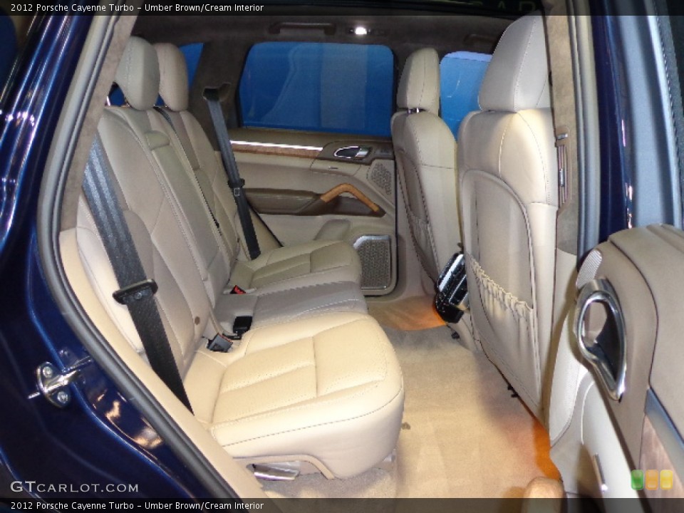 Umber Brown/Cream Interior Rear Seat for the 2012 Porsche Cayenne Turbo #79289671