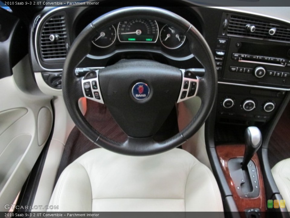 Parchment Interior Steering Wheel for the 2010 Saab 9-3 2.0T Convertible #79291107