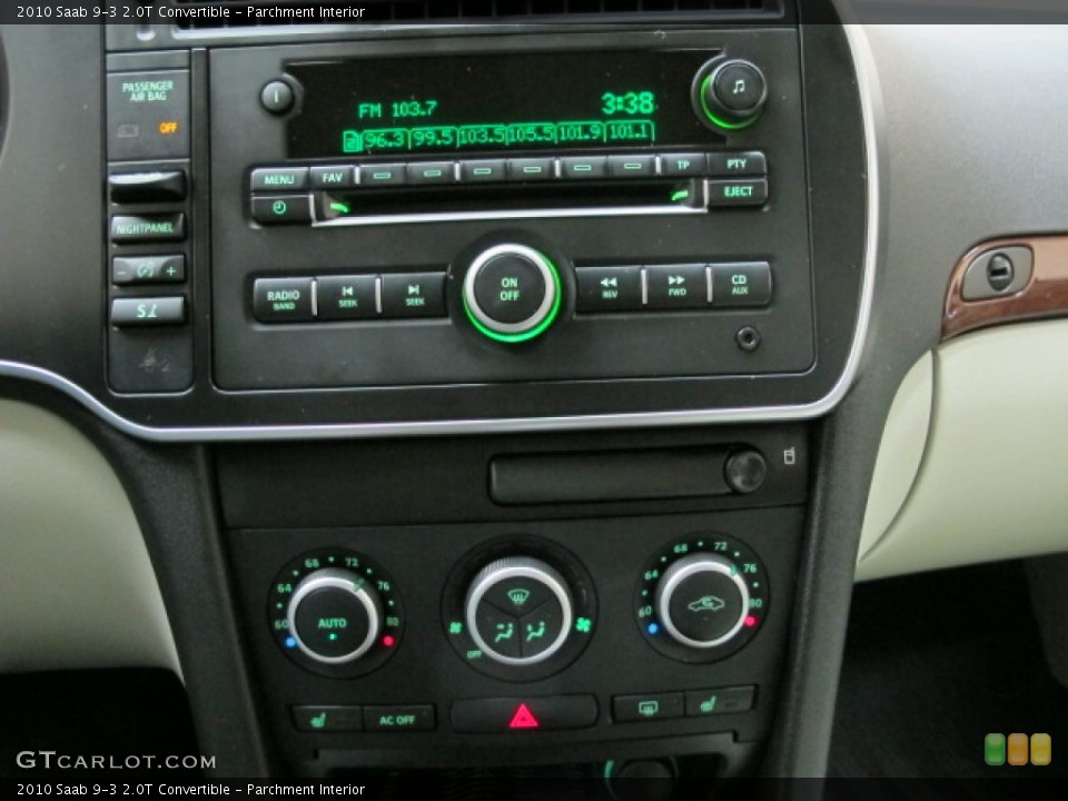 Parchment Interior Controls for the 2010 Saab 9-3 2.0T Convertible #79291175