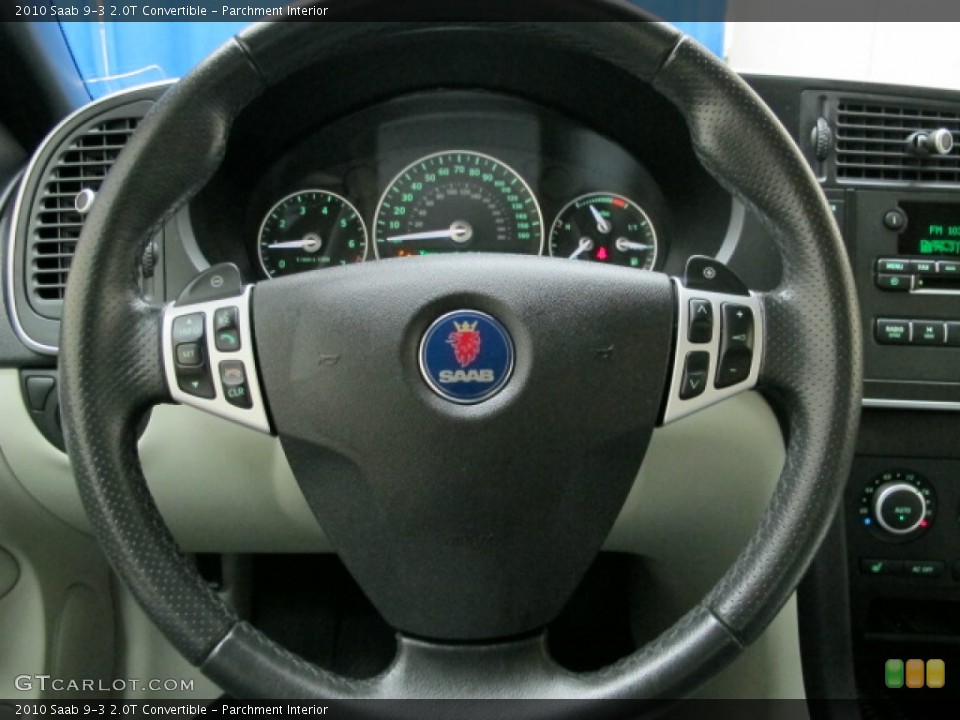 Parchment Interior Steering Wheel for the 2010 Saab 9-3 2.0T Convertible #79291224