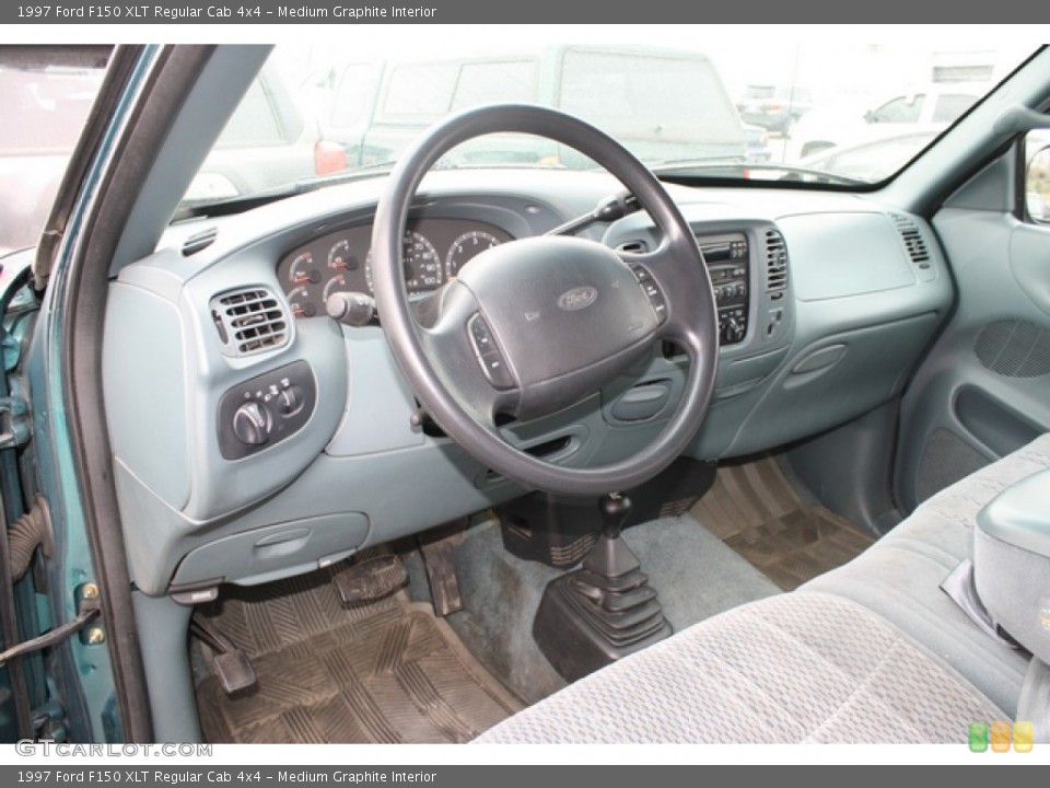Medium Graphite Interior Dashboard for the 1997 Ford F150 XLT Regular Cab 4x4 #79292465