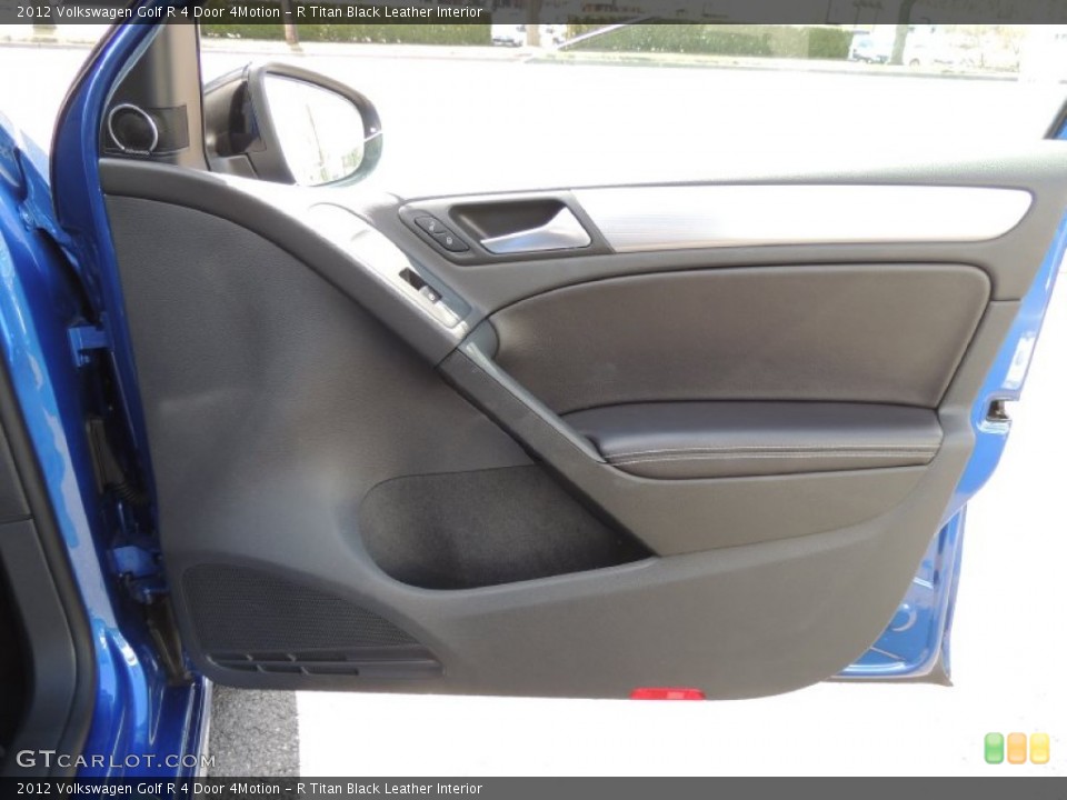R Titan Black Leather Interior Door Panel for the 2012 Volkswagen Golf R 4 Door 4Motion #79294378