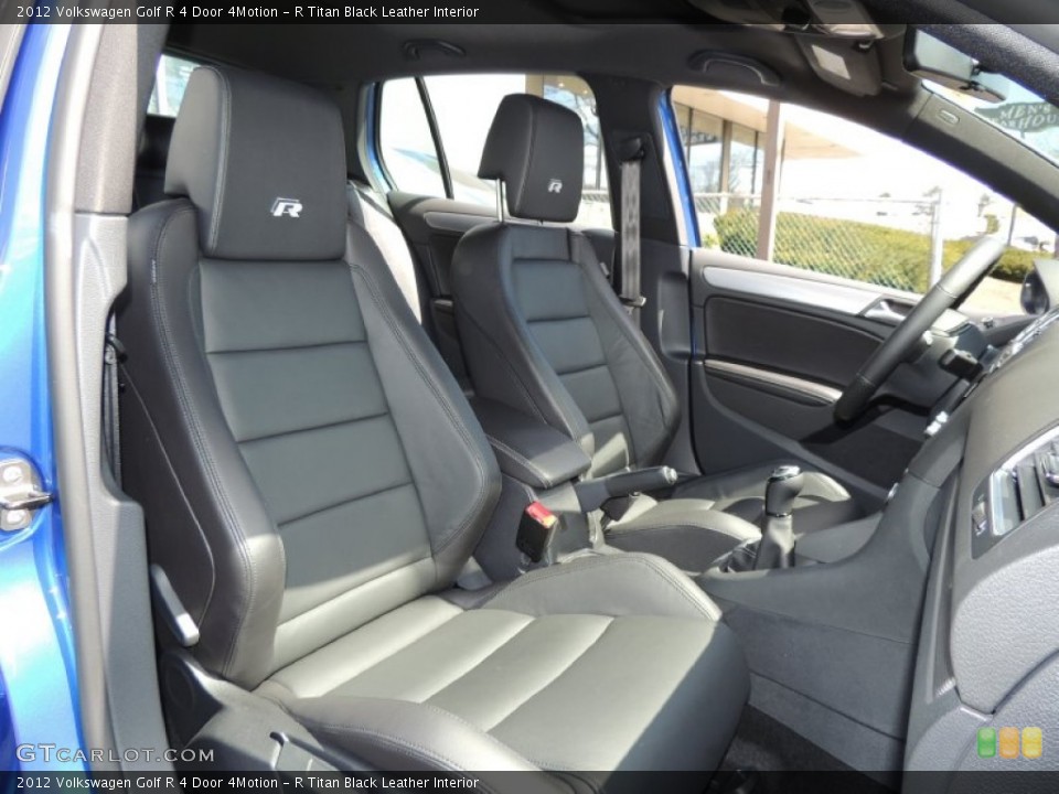 R Titan Black Leather Interior Front Seat for the 2012 Volkswagen Golf R 4 Door 4Motion #79294433