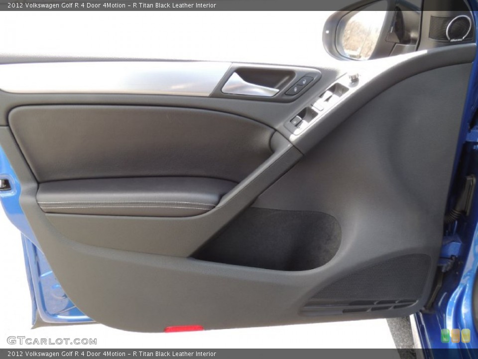 R Titan Black Leather Interior Door Panel for the 2012 Volkswagen Golf R 4 Door 4Motion #79294445