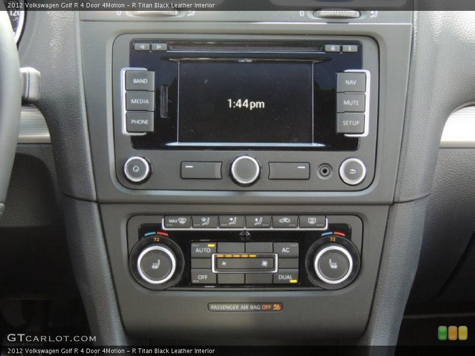 R Titan Black Leather Interior Controls for the 2012 Volkswagen Golf R 4 Door 4Motion #79294514
