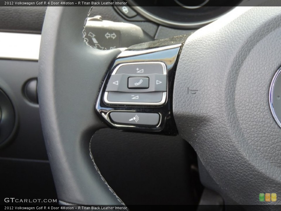R Titan Black Leather Interior Controls for the 2012 Volkswagen Golf R 4 Door 4Motion #79294574