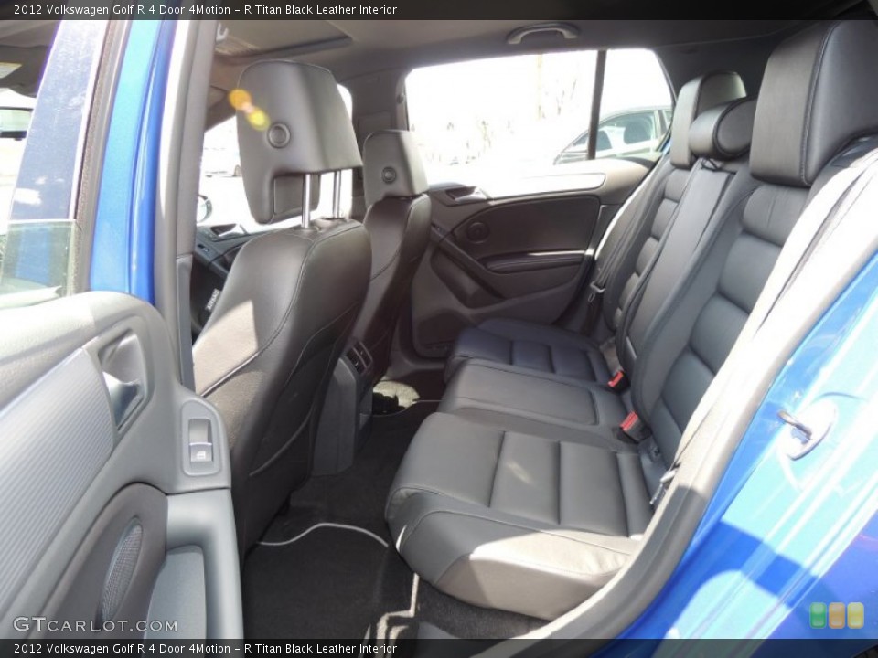 R Titan Black Leather Interior Rear Seat for the 2012 Volkswagen Golf R 4 Door 4Motion #79294623