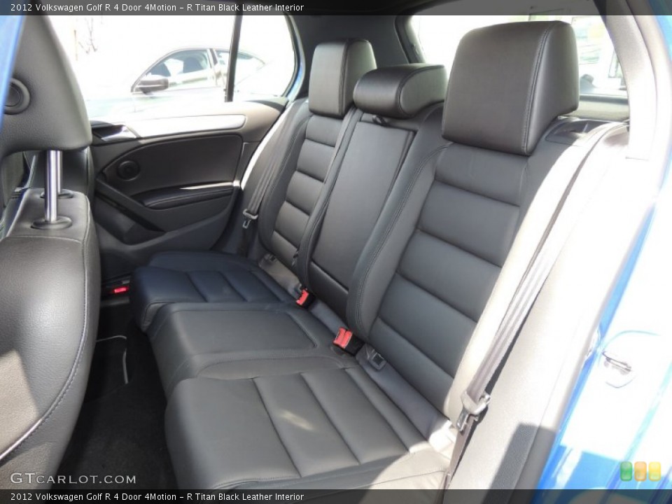 R Titan Black Leather Interior Rear Seat for the 2012 Volkswagen Golf R 4 Door 4Motion #79294640