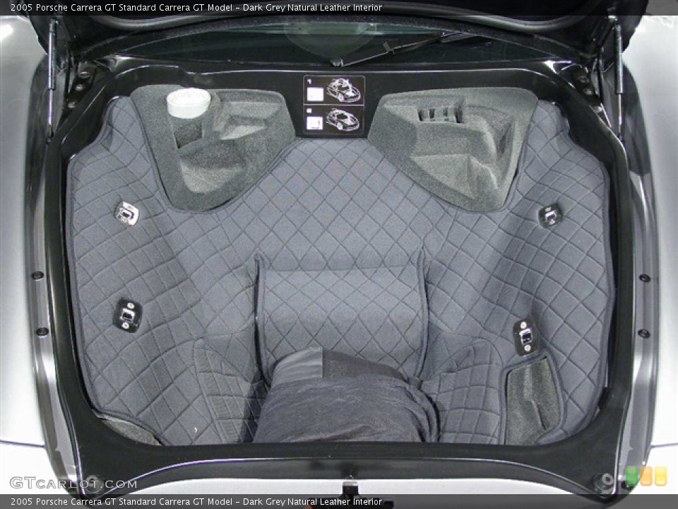 Dark Grey Natural Leather Interior Trunk for the 2005 Porsche Carrera GT  #79296