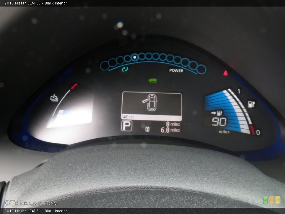 Black Interior Gauges for the 2013 Nissan LEAF SL #79297890