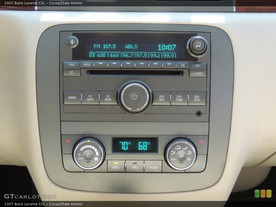 Cocoa/Shale Interior Controls for the 2007 Buick Lucerne CXL #79299977