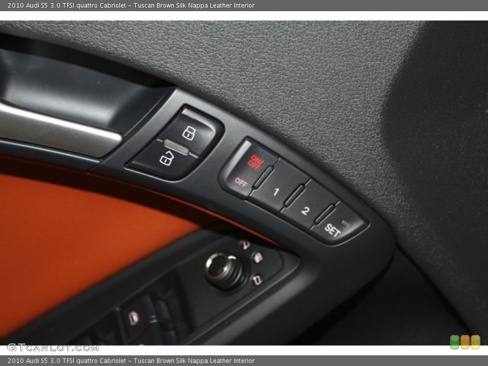 Tuscan Brown Silk Nappa Leather Interior Controls for the 2010 Audi S5 3.0 TFSI quattro Cabriolet #79300505