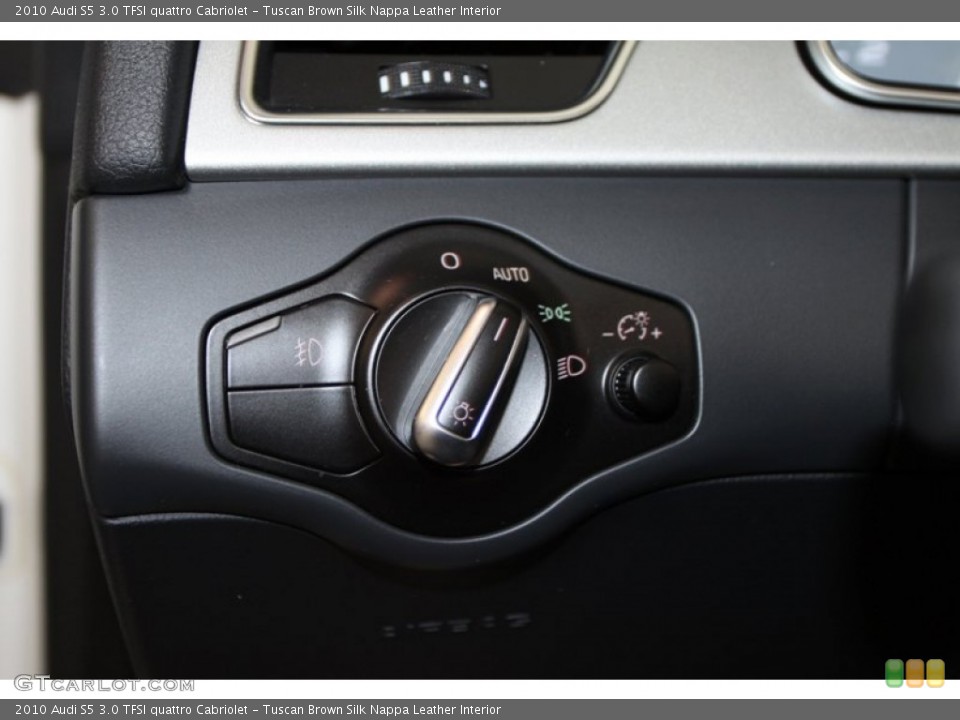 Tuscan Brown Silk Nappa Leather Interior Controls for the 2010 Audi S5 3.0 TFSI quattro Cabriolet #79300580