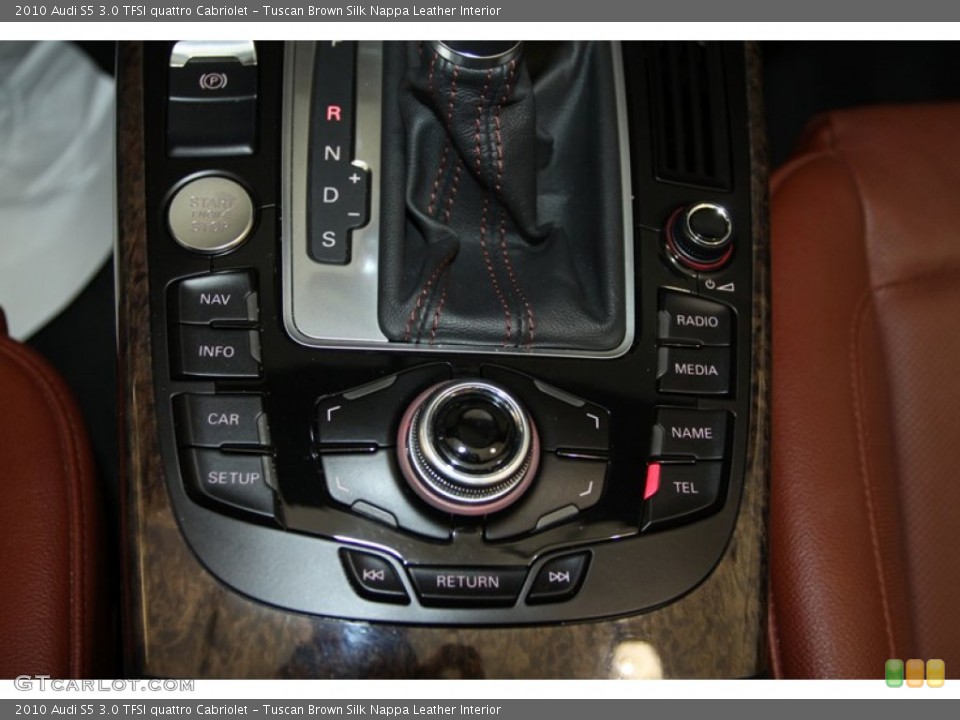Tuscan Brown Silk Nappa Leather Interior Controls for the 2010 Audi S5 3.0 TFSI quattro Cabriolet #79300651