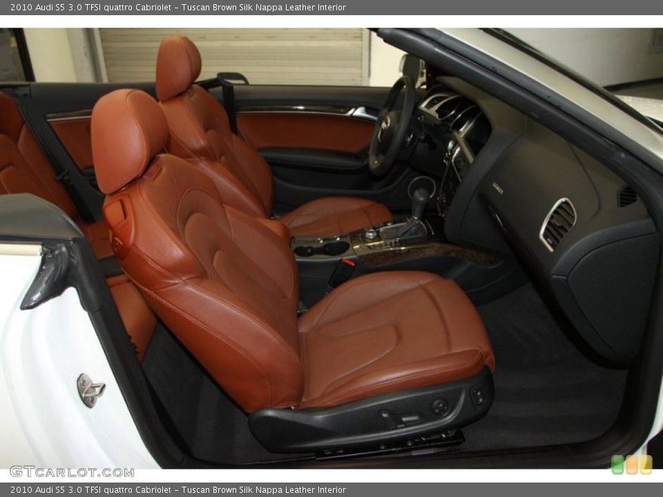 Tuscan Brown Silk Nappa Leather Interior Front Seat for the 2010 Audi S5 3.0 TFSI quattro Cabriolet #79300874