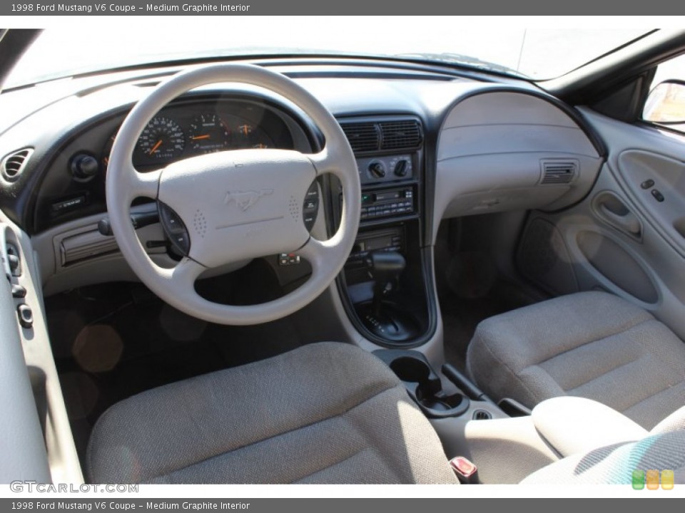 Medium Graphite Interior Prime Interior for the 1998 Ford Mustang V6 Coupe #79304100