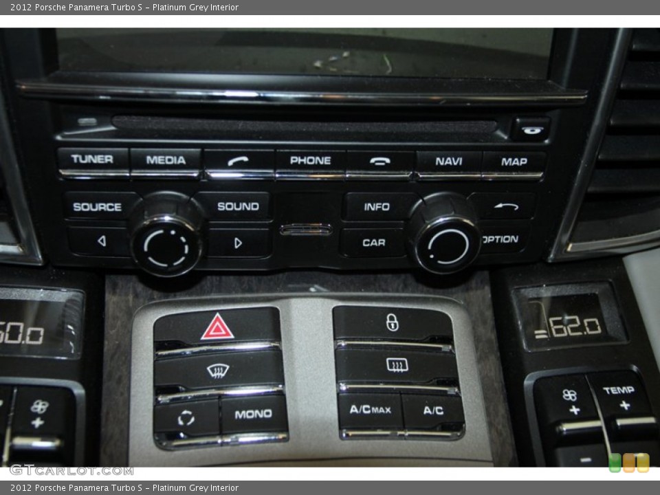 Platinum Grey Interior Controls for the 2012 Porsche Panamera Turbo S #79304894