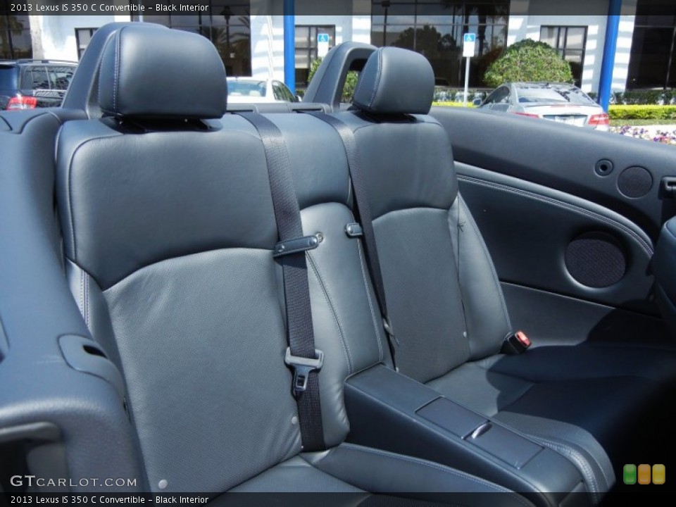 Black Interior Rear Seat for the 2013 Lexus IS 350 C Convertible #79308863