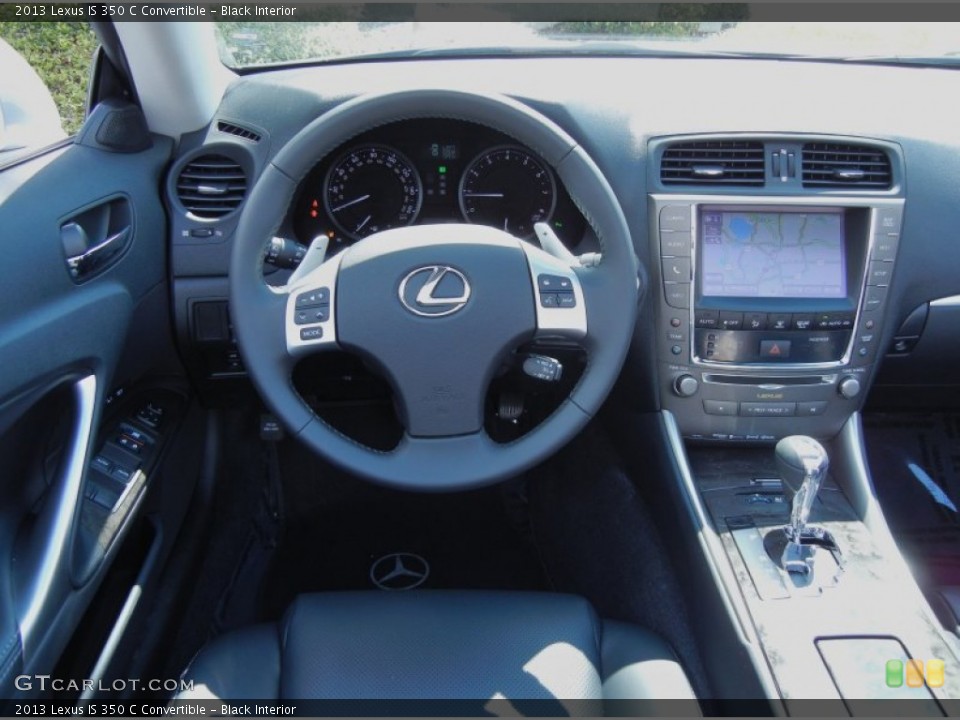 Black Interior Steering Wheel for the 2013 Lexus IS 350 C Convertible #79308918