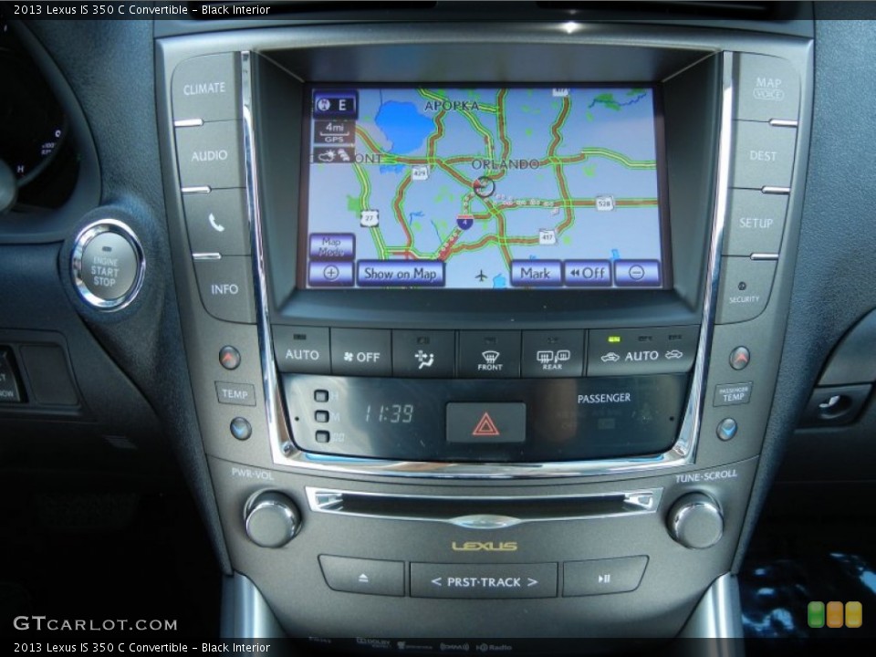 Black Interior Navigation for the 2013 Lexus IS 350 C Convertible #79308950