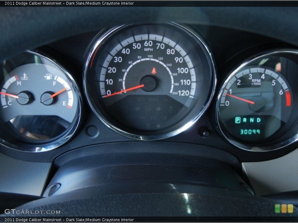 Dark Slate/Medium Graystone Interior Gauges for the 2011 Dodge Caliber Mainstreet #79309748