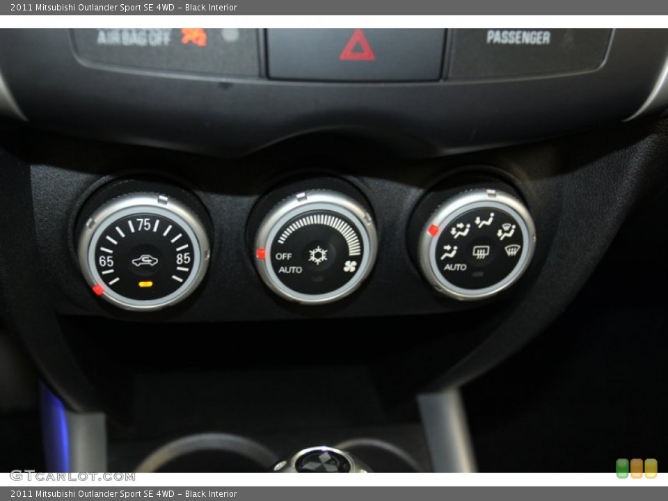 Black Interior Controls for the 2011 Mitsubishi Outlander Sport SE 4WD #79313690