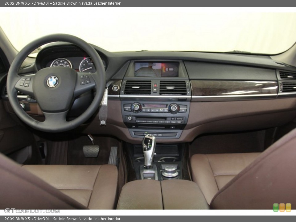 Saddle Brown Nevada Leather Interior Dashboard for the 2009 BMW X5 xDrive30i #79314524