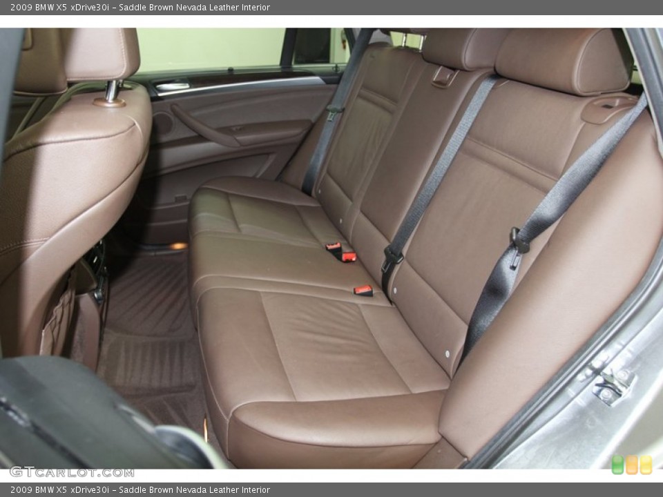 Saddle Brown Nevada Leather Interior Rear Seat for the 2009 BMW X5 xDrive30i #79314640
