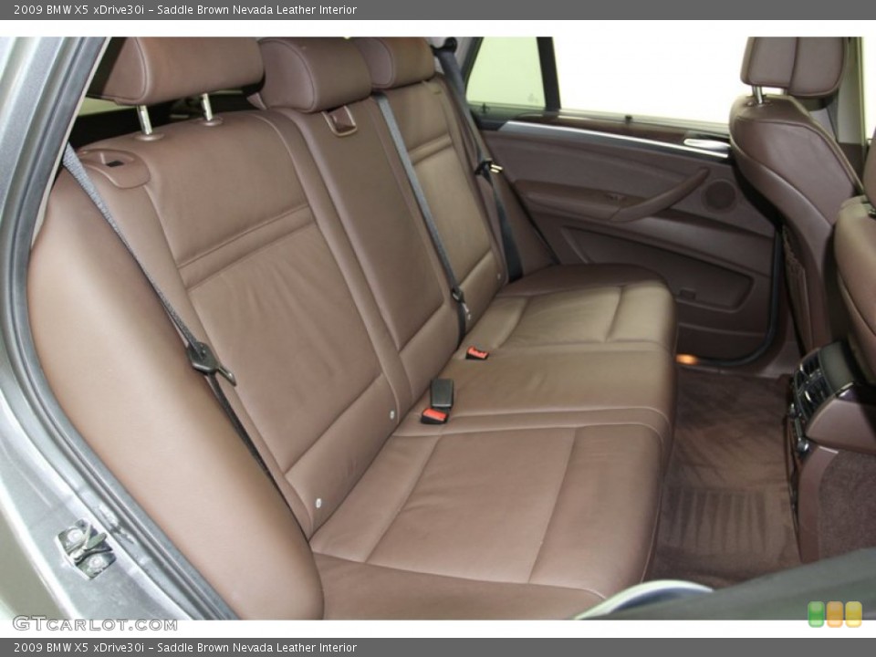 Saddle Brown Nevada Leather Interior Rear Seat for the 2009 BMW X5 xDrive30i #79314921