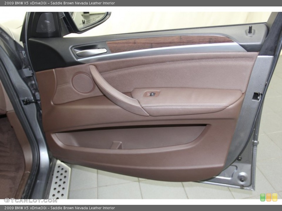 Saddle Brown Nevada Leather Interior Door Panel for the 2009 BMW X5 xDrive30i #79314950