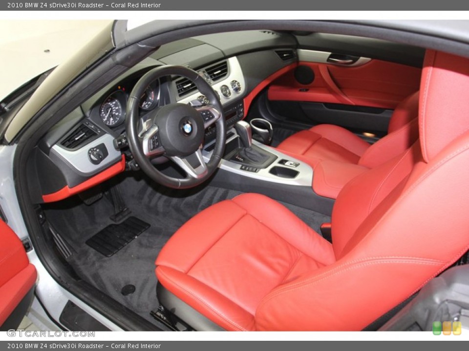 Coral Red Interior Prime Interior for the 2010 BMW Z4 sDrive30i Roadster #79316509