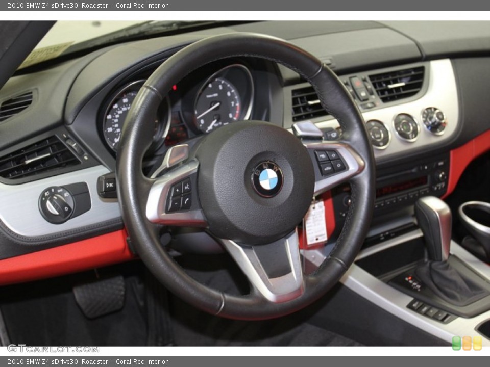 Coral Red Interior Steering Wheel for the 2010 BMW Z4 sDrive30i Roadster #79316792