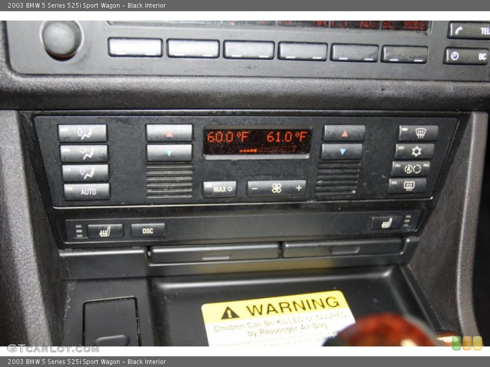 Black Interior Controls for the 2003 BMW 5 Series 525i Sport Wagon #79317833