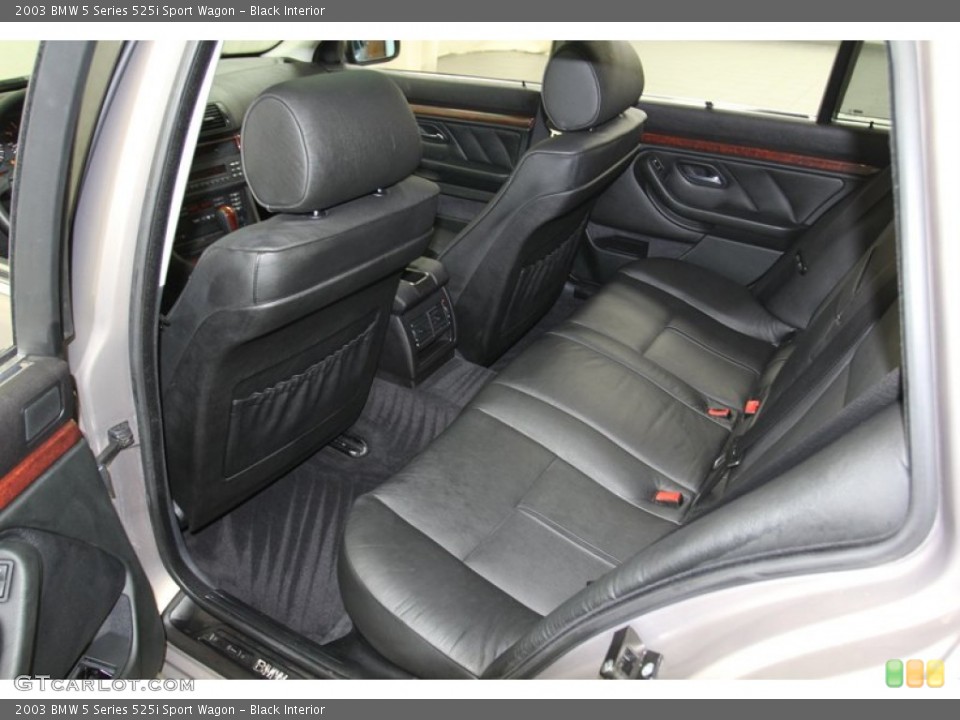 Black Interior Rear Seat for the 2003 BMW 5 Series 525i Sport Wagon #79317866