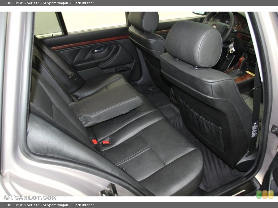 Black Interior Rear Seat for the 2003 BMW 5 Series 525i Sport Wagon #79317917