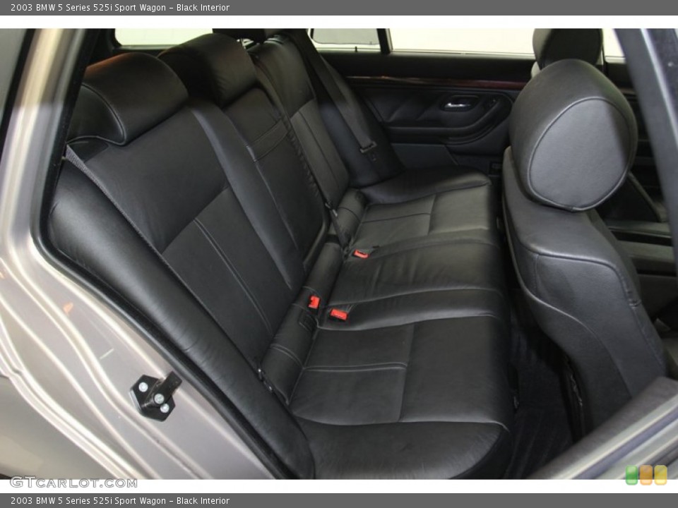 Black Interior Rear Seat for the 2003 BMW 5 Series 525i Sport Wagon #79317936