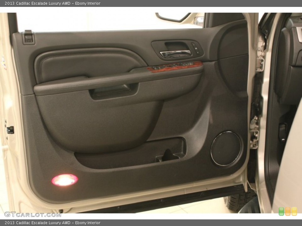 Ebony Interior Door Panel for the 2013 Cadillac Escalade Luxury AWD #79318133