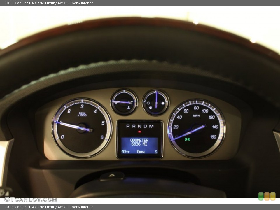 Ebony Interior Gauges for the 2013 Cadillac Escalade Luxury AWD #79318167