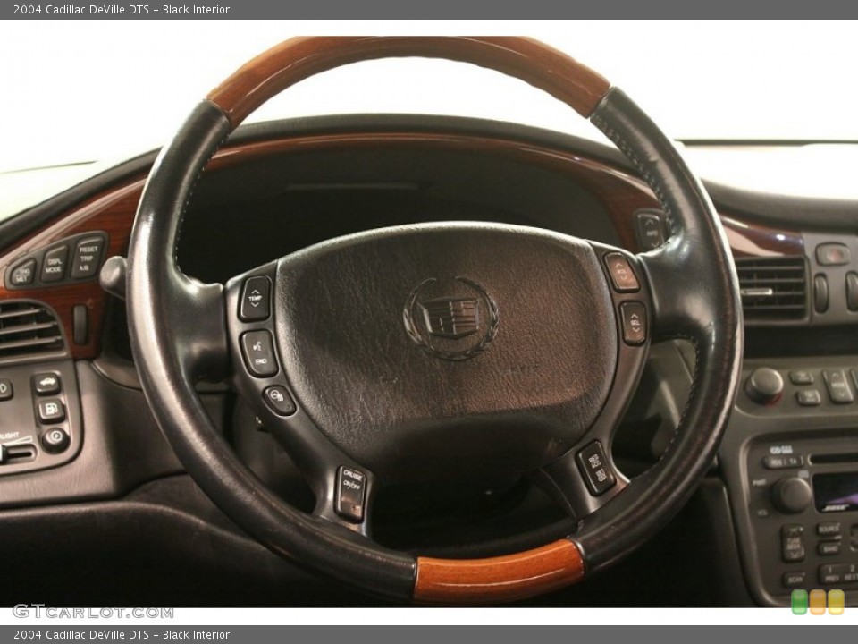 Black Interior Steering Wheel for the 2004 Cadillac DeVille DTS #79318382