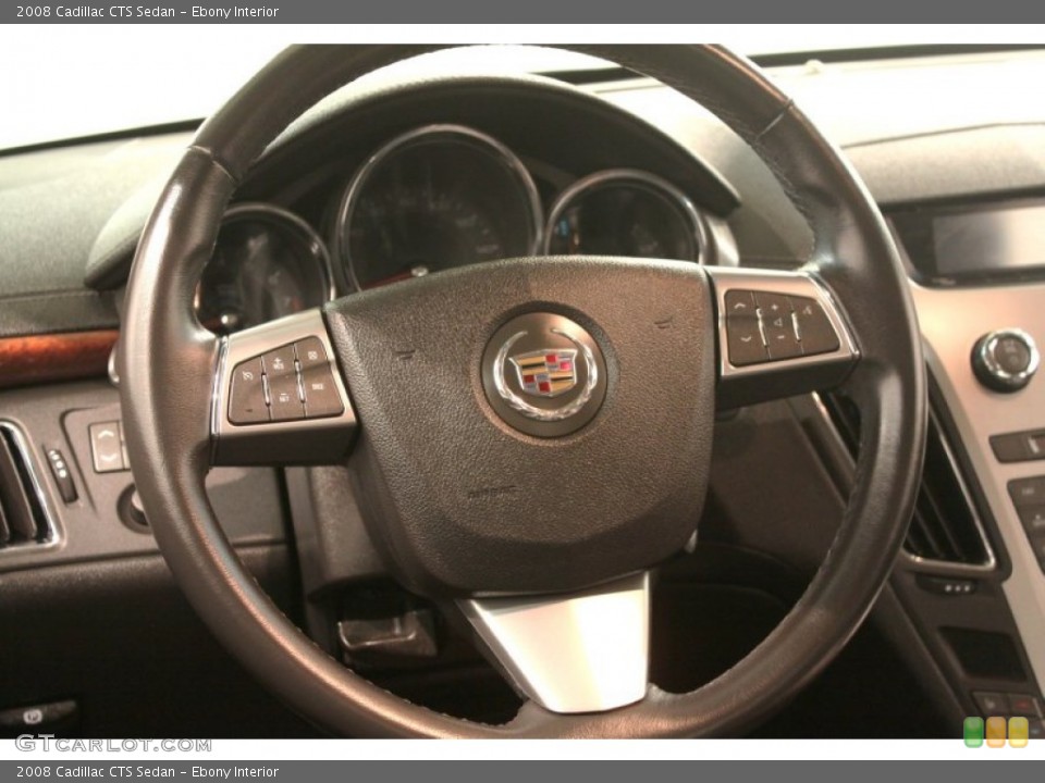 Ebony Interior Steering Wheel for the 2008 Cadillac CTS Sedan #79318706