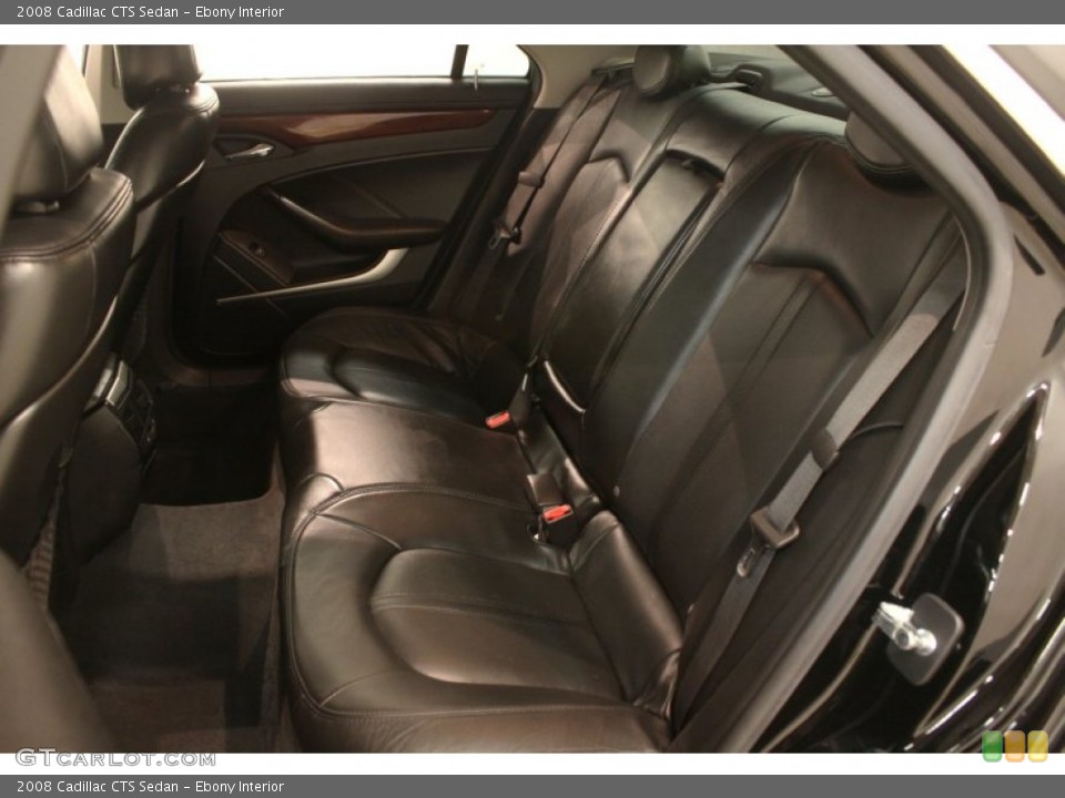 Ebony Interior Rear Seat for the 2008 Cadillac CTS Sedan #79318751