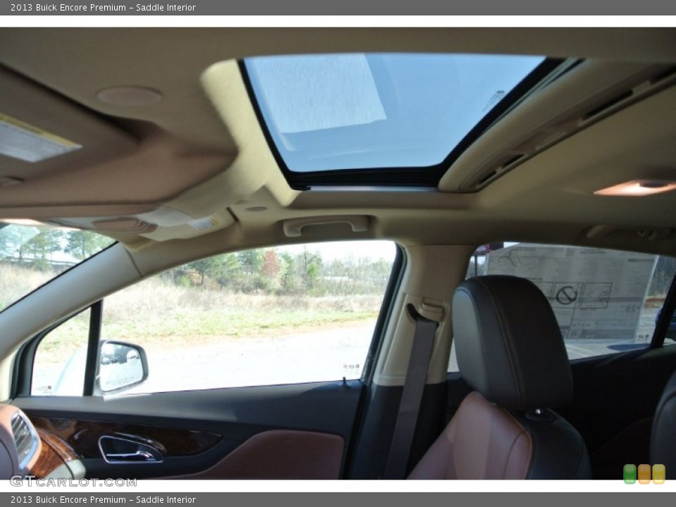 Saddle Interior Sunroof for the 2013 Buick Encore Premium #79319600