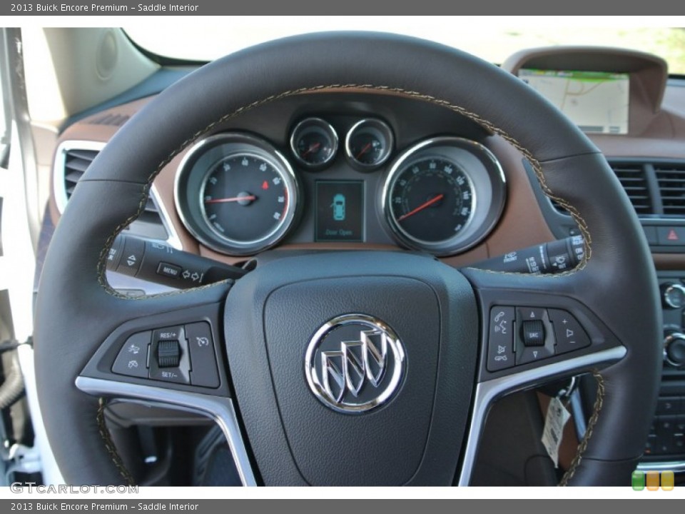 Saddle Interior Steering Wheel for the 2013 Buick Encore Premium #79319618