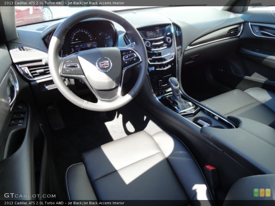 Jet Black/Jet Black Accents Interior Prime Interior for the 2013 Cadillac ATS 2.0L Turbo AWD #79321501