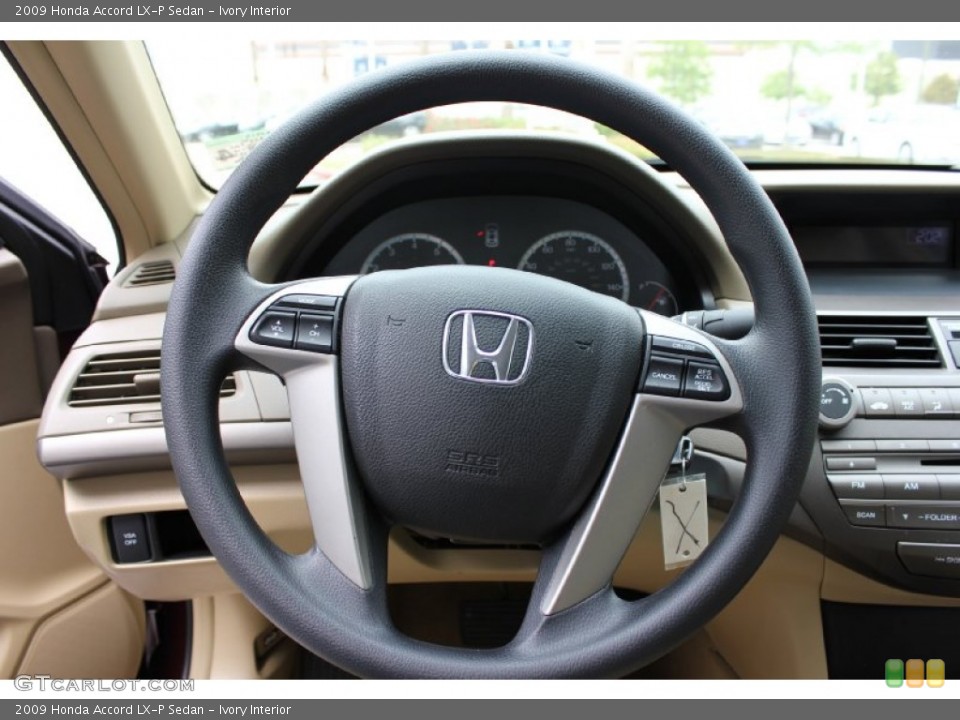 Ivory Interior Steering Wheel for the 2009 Honda Accord LX-P Sedan #79323798