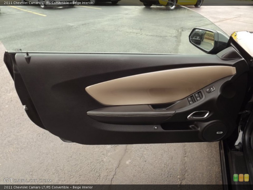 Beige Interior Door Panel for the 2011 Chevrolet Camaro LT/RS Convertible #79324742